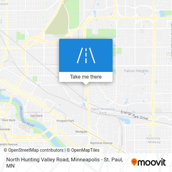 North Hunting Valley Road map