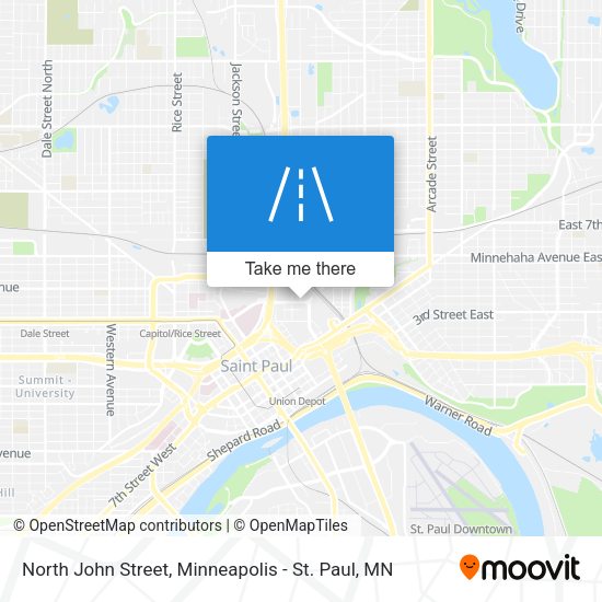 North John Street map
