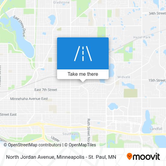 Mapa de North Jordan Avenue