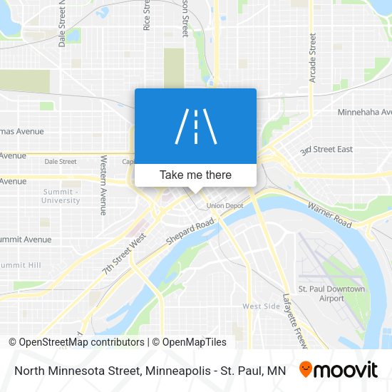 North Minnesota Street map