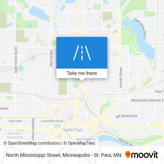North Mississippi Street map