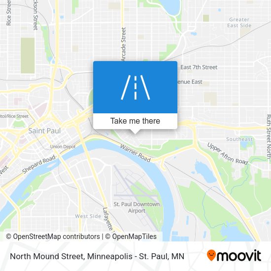 North Mound Street map