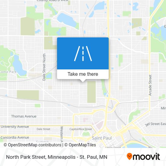 North Park Street map