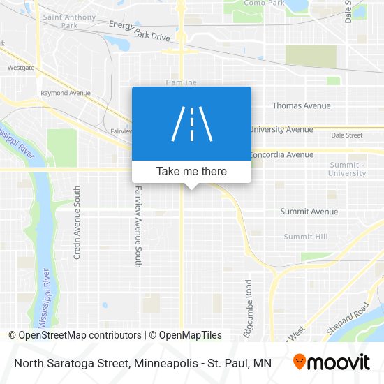 North Saratoga Street map