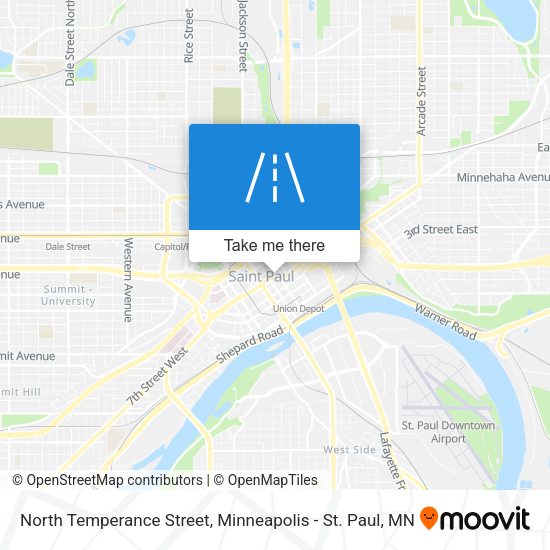 North Temperance Street map