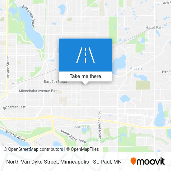 North Van Dyke Street map