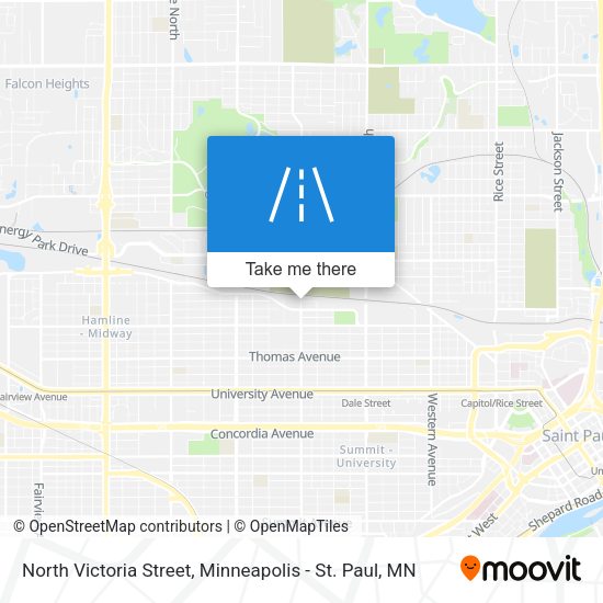 North Victoria Street map