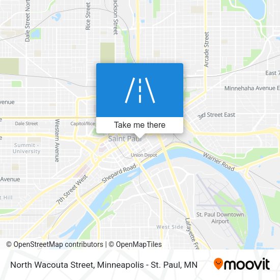 Mapa de North Wacouta Street