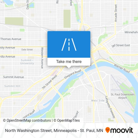 North Washington Street map
