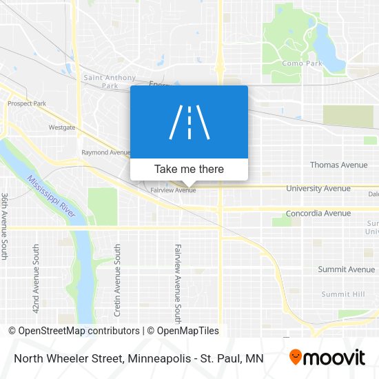 North Wheeler Street map