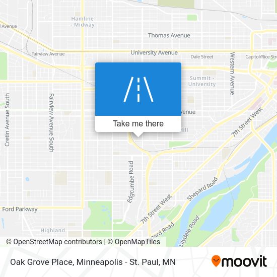 Mapa de Oak Grove Place