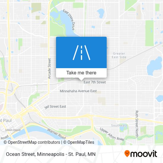 Ocean Street map