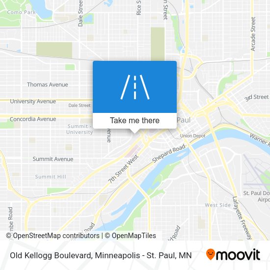 Old Kellogg Boulevard map