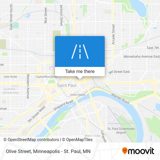 Olive Street map