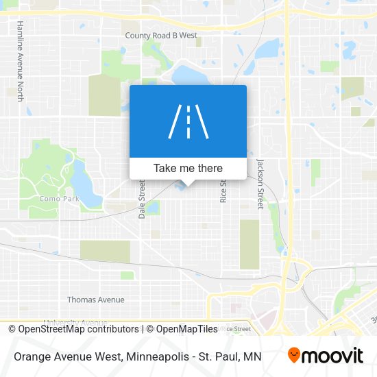 Orange Avenue West map