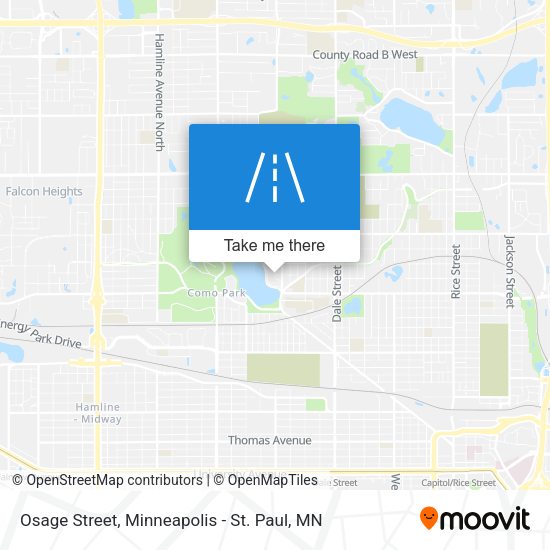 Osage Street map