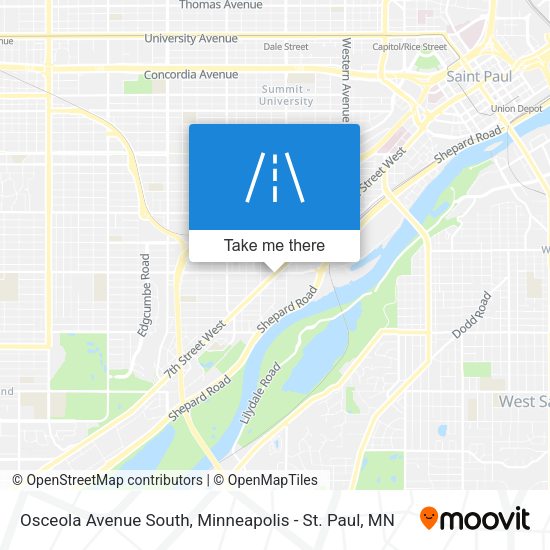 Osceola Avenue South map