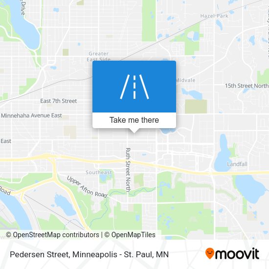 Pedersen Street map