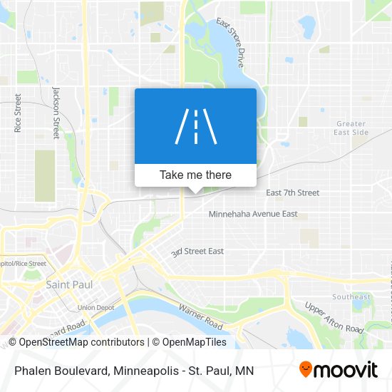 Phalen Boulevard map