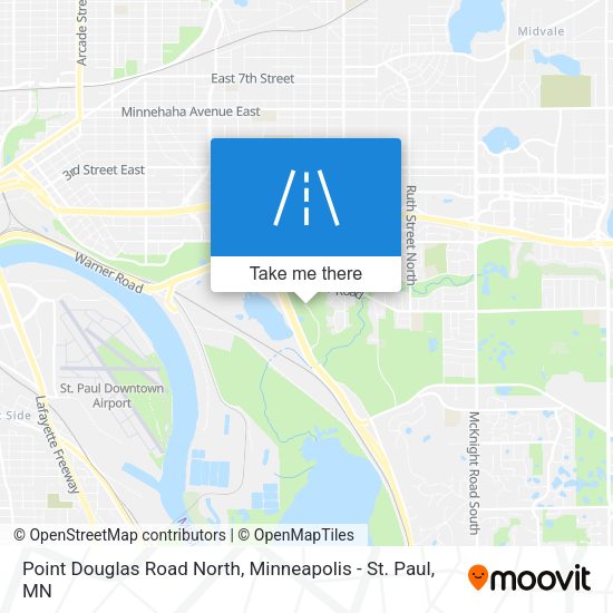 Point Douglas Road North map