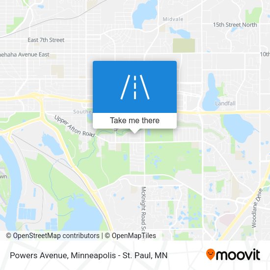 Powers Avenue map