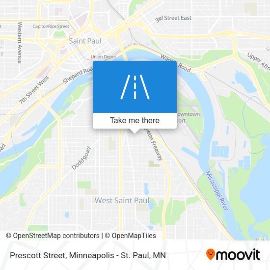 Prescott Street map