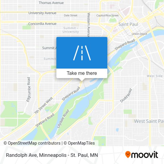 Randolph Ave map