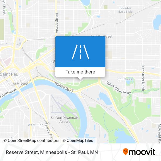 Reserve Street map