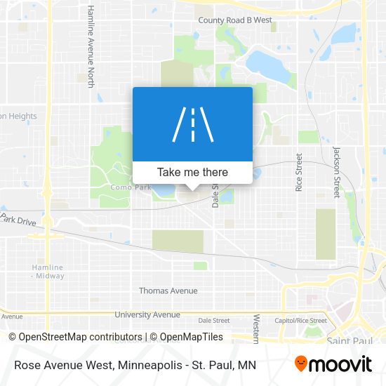Mapa de Rose Avenue West