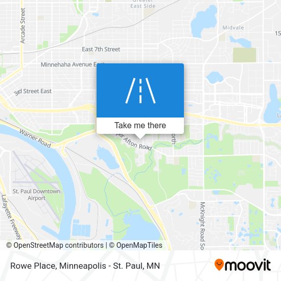 Rowe Place map