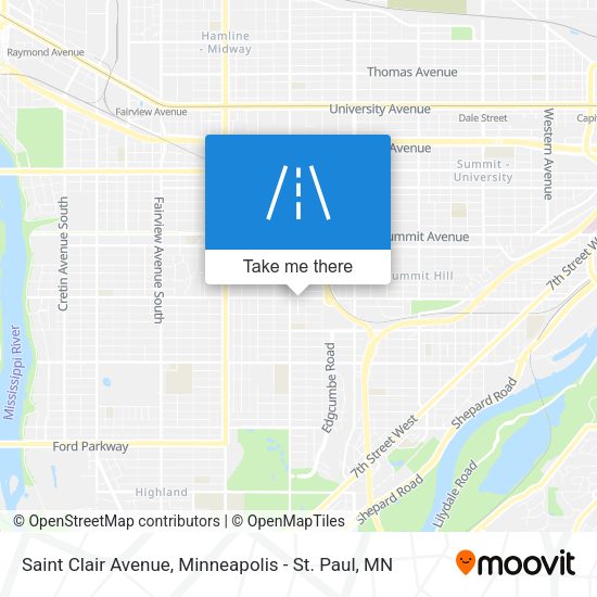 Saint Clair Avenue map