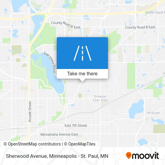 Mapa de Sherwood Avenue