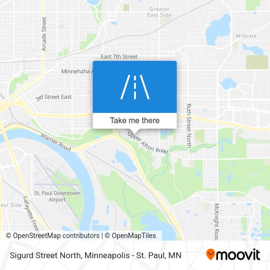 Mapa de Sigurd Street North