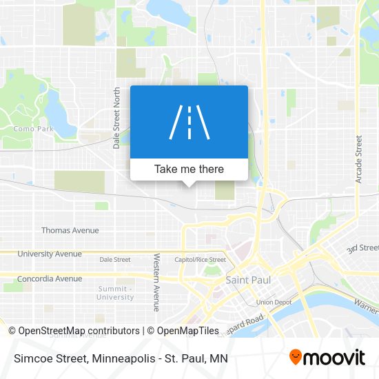 Simcoe Street map
