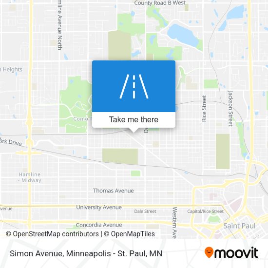 Simon Avenue map
