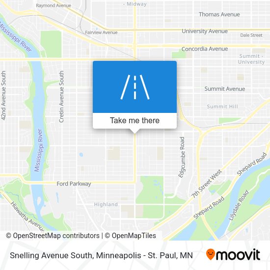 Mapa de Snelling Avenue South