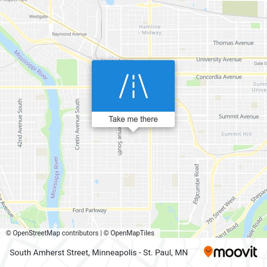 South Amherst Street map