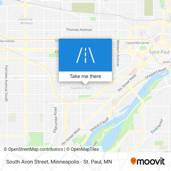 South Avon Street map