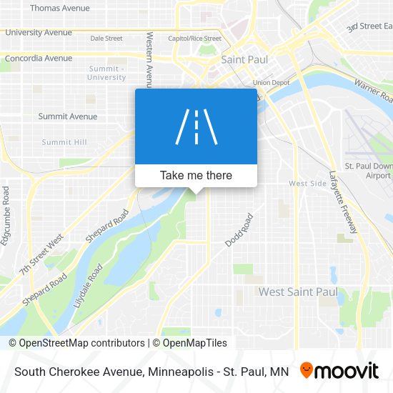 Mapa de South Cherokee Avenue