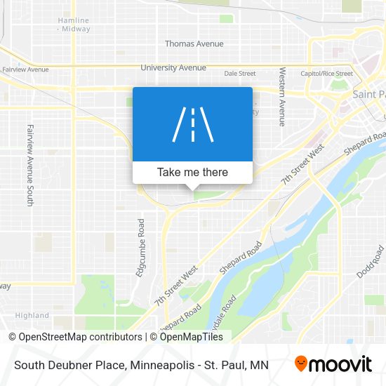 South Deubner Place map