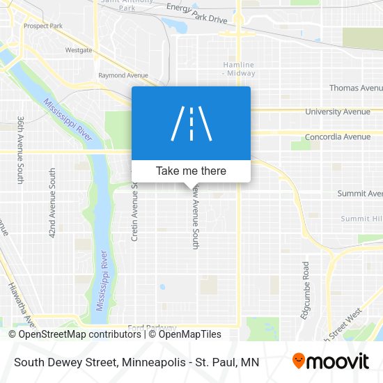 Mapa de South Dewey Street