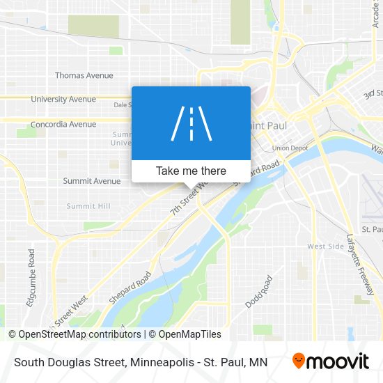 South Douglas Street map