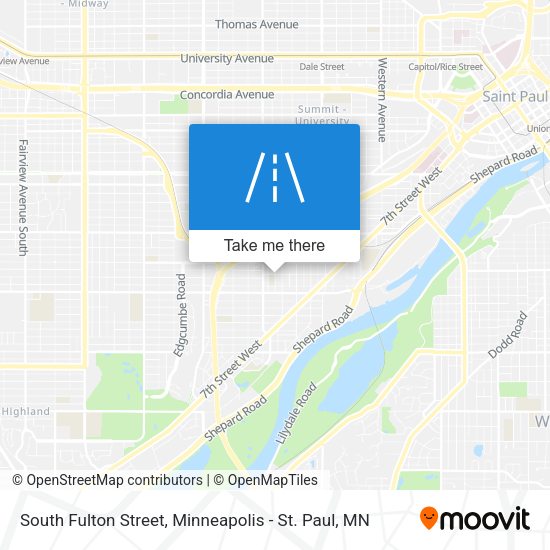 South Fulton Street map