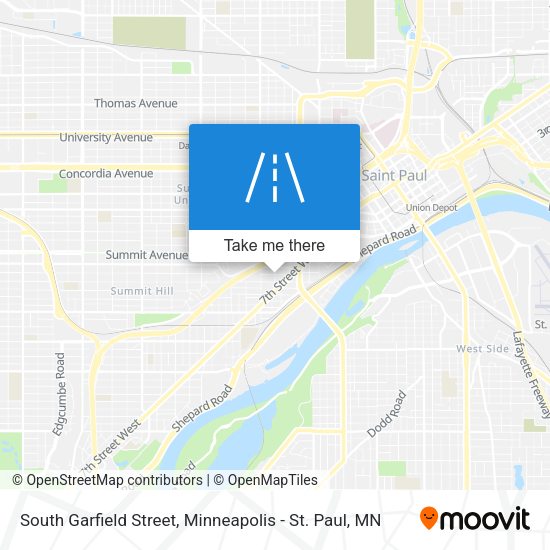South Garfield Street map