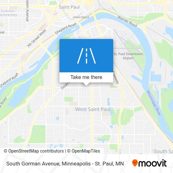 South Gorman Avenue map