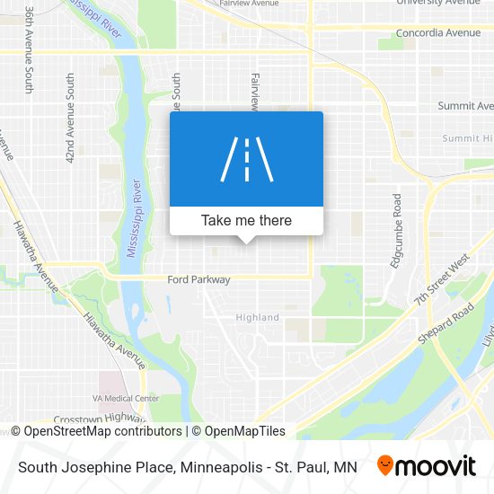 Mapa de South Josephine Place