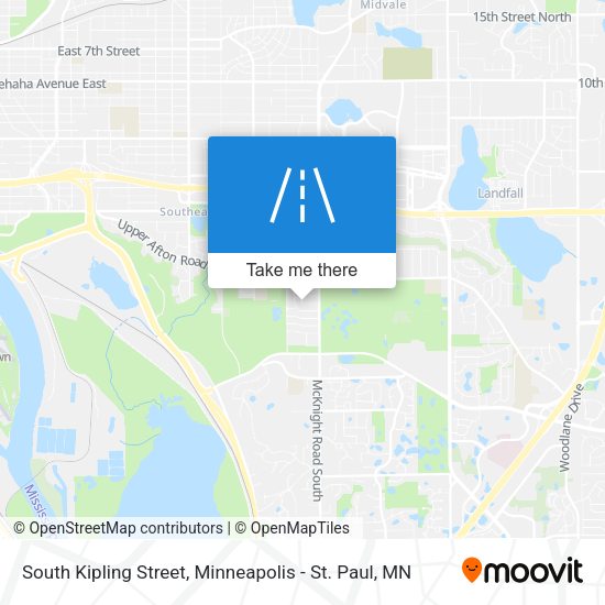 South Kipling Street map