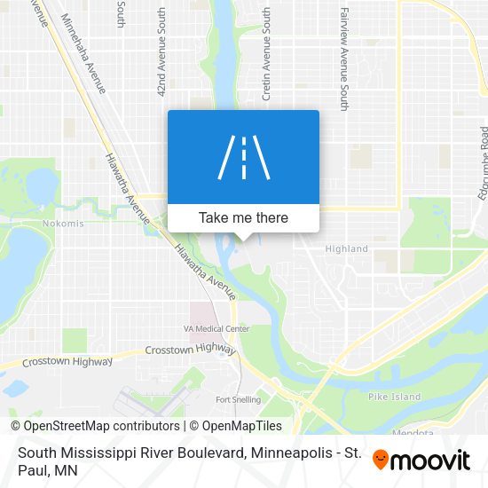 South Mississippi River Boulevard map