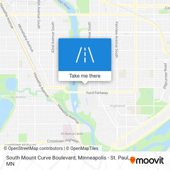 South Mount Curve Boulevard map