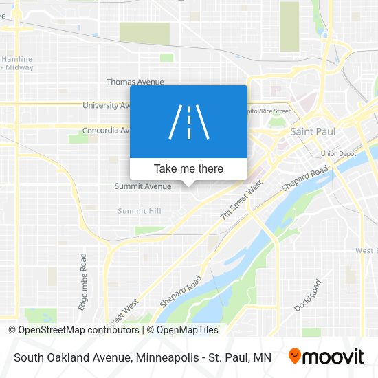 South Oakland Avenue map